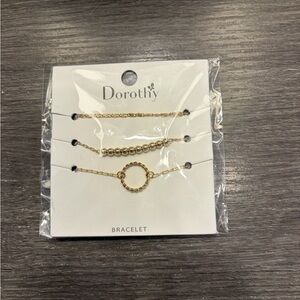 New Boutique 3 Piece Gold Bracelet Set